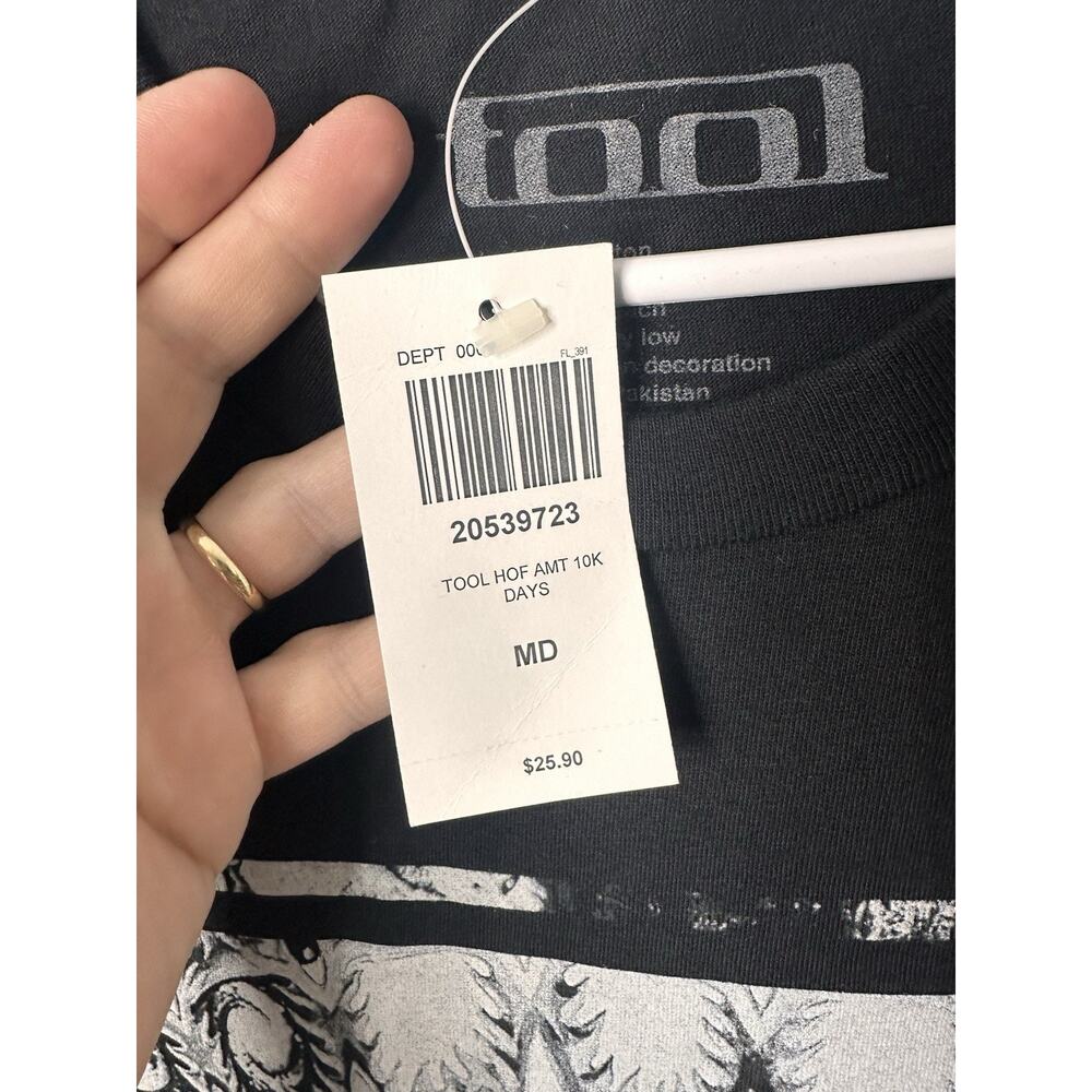 Hot Topic TOOL Band Graphic Tee New Size Medium Black Cotton - Picture 5 of 6